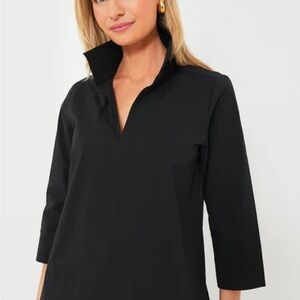 TUCKERNUCK
Black Margot Stand Collar Blouse